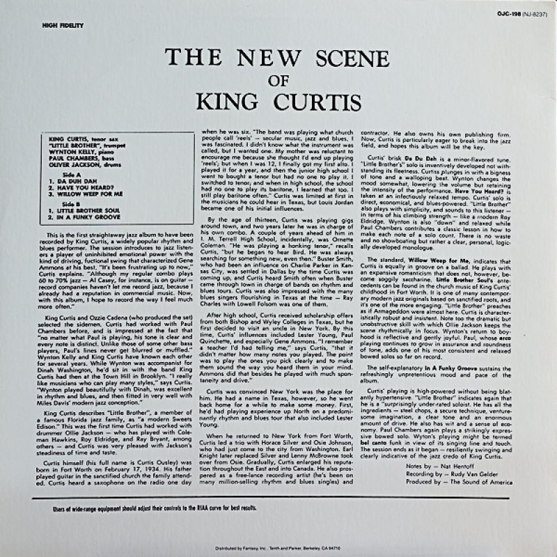 画像2: キング・カーティス(ts)/THE NEW SCENE (2)