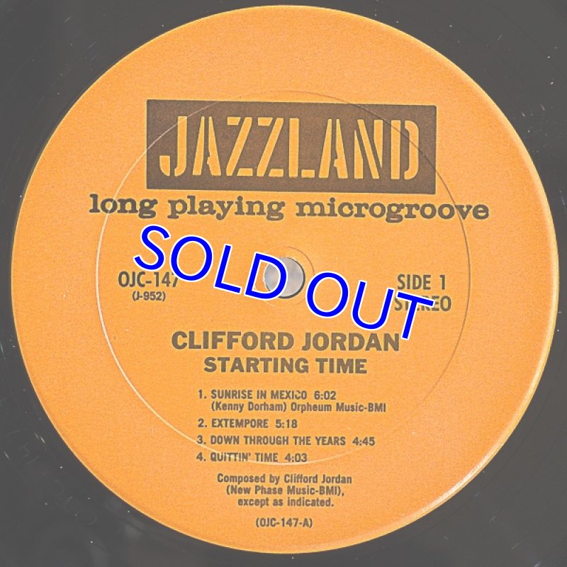画像3: クリフォード・ジョーダン(ts)/STARTING TIME (3)