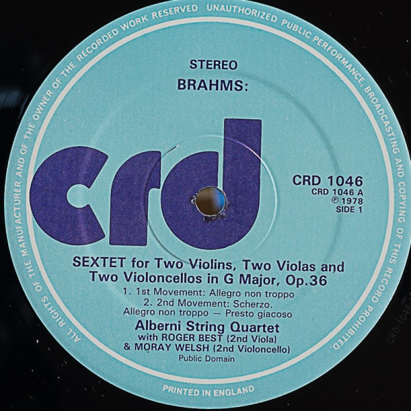 画像3: アルベルニ弦楽四重奏団/ブラームス：弦楽六重奏曲第2番ト長調作品36 (3)