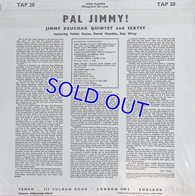 画像2: ジミー・デューカー（tp）/PAL JIMMY（澤野工房） (2)