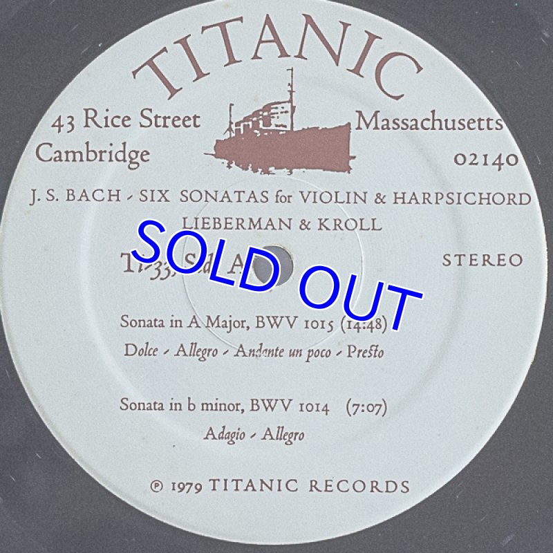 画像3: キャロル・リーバーマン（Vn）/バッハ：ヴァイオリンとチェンバロのためのソナタ全曲 (3)