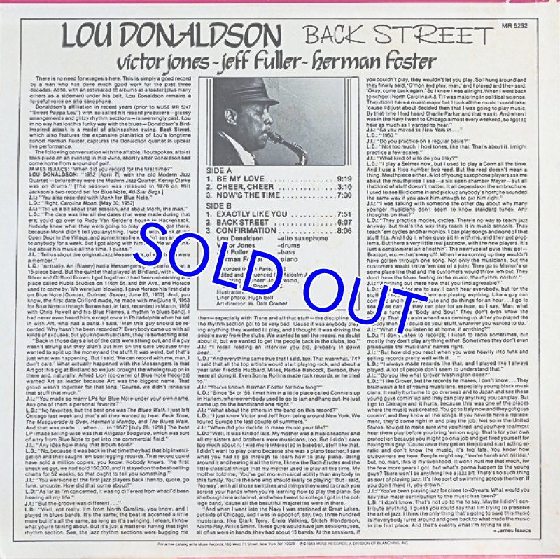 画像2: ルー・ドナルドソン（as）/BACK STREET (2)