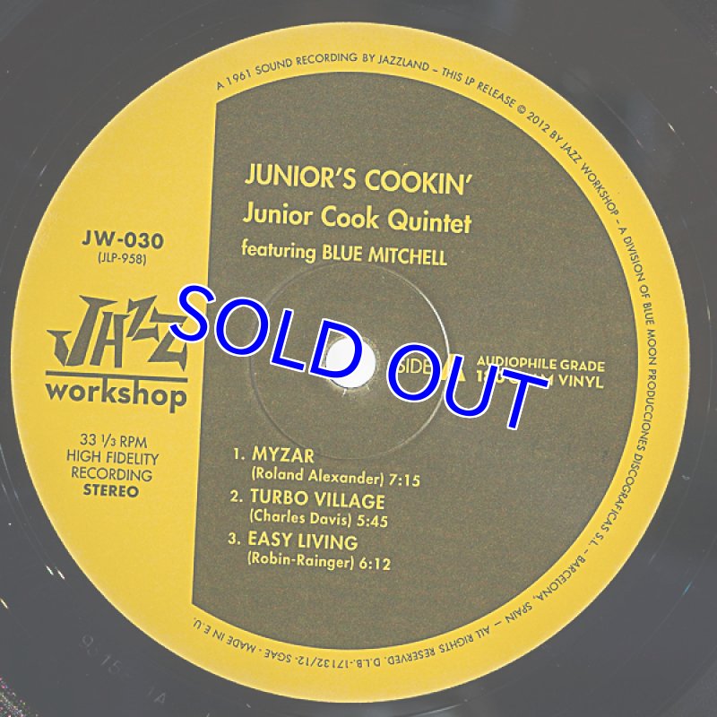 画像3: ジュニア・クック（ts）/JUNIOR'S COOKIN' (3)