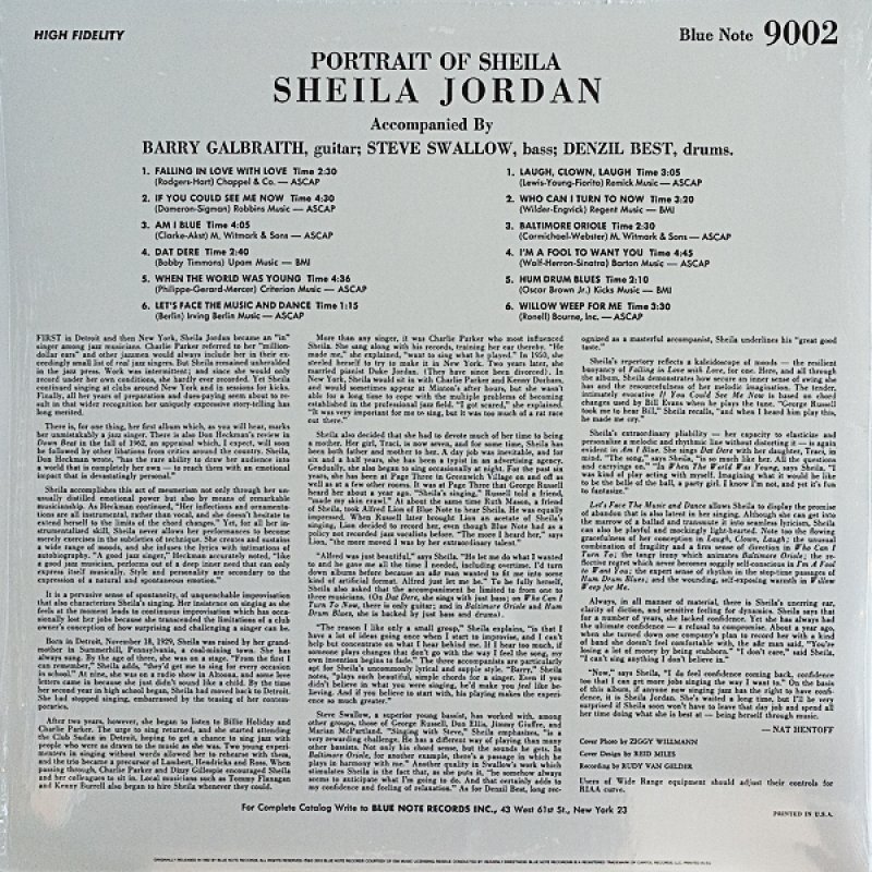 画像2: シーラ・ジョーダン（Vo)/PORTRAIT OF SHEILA (2)