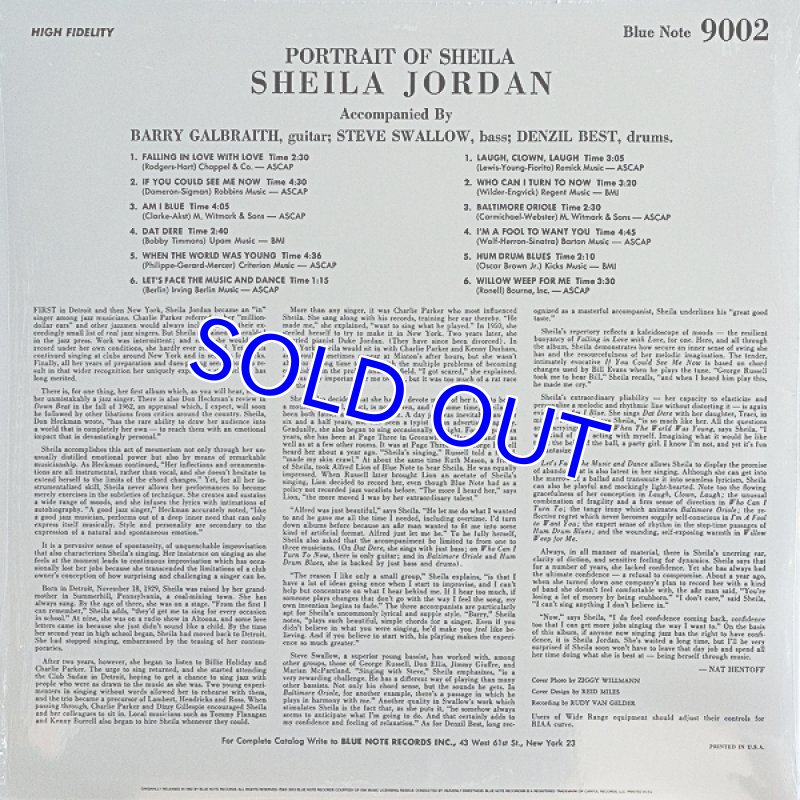 画像2: シーラ・ジョーダン（Vo)/PORTRAIT OF SHEILA (2)