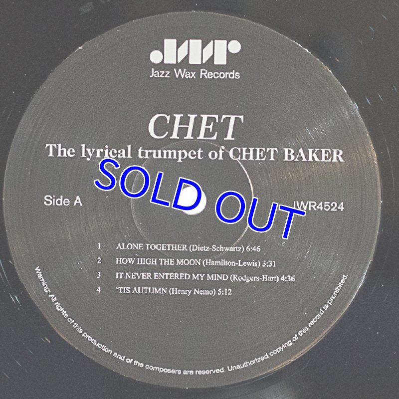 画像3: チェット・ベイカー/CHET (3)
