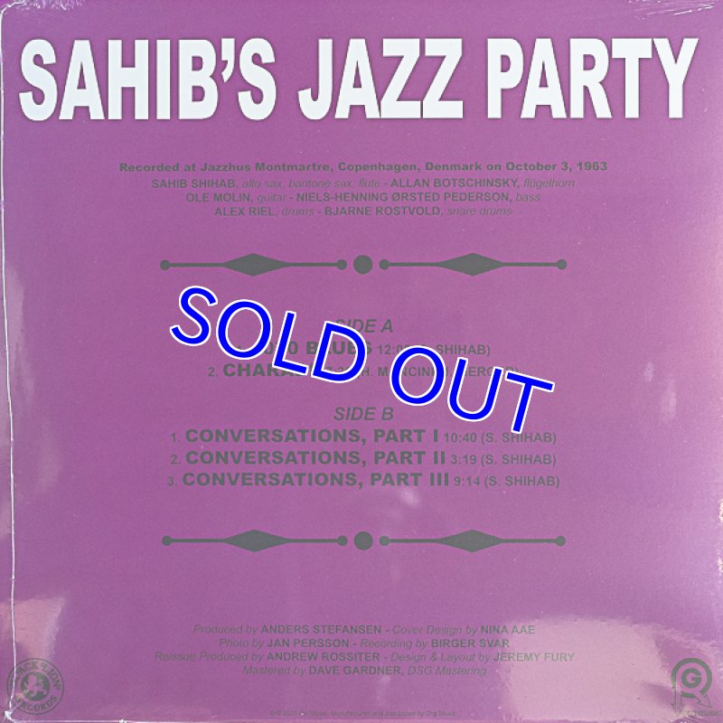 画像2: サヒブ・シハブ（fl）/JAZZ PARTY (2)