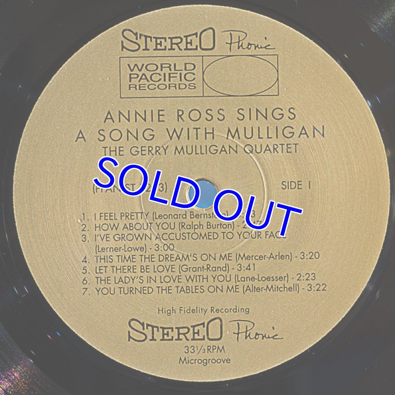 画像3: アニー・ロス/sings a song with mulligan (3)