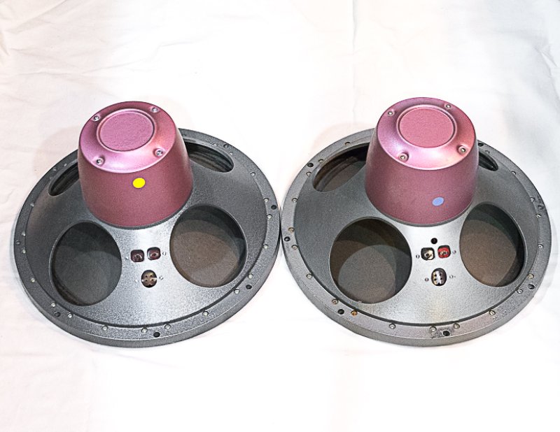 画像1: TANNOY Moniter Red 初期型アメ色キャップ（ペア） (1)