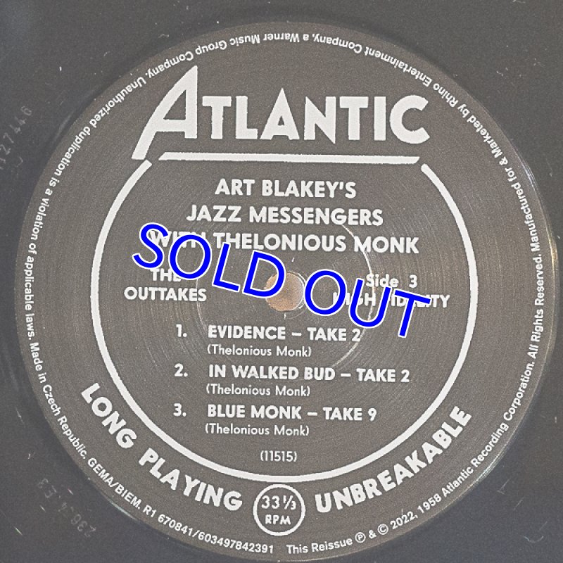 画像4: アート・ブレイキー&ジャズ・メッセンジャーズ/WITH THELONIOUS MONK (4)