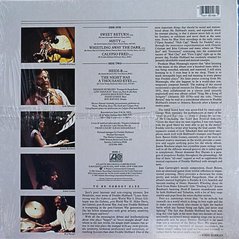 画像2: フレディ・ハバード（tp）/SWEET RETURN (2)