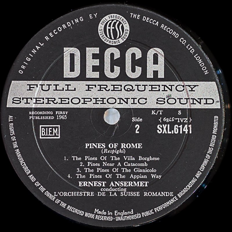 画像4: エルネスト・アンセルメ/レスピーギ:ローマの噴水、ローマの松 (4)