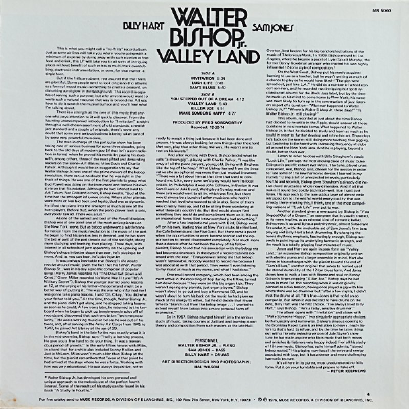画像2: ウォルター・ビショップJr.（p）/VALLEY LAND (2)