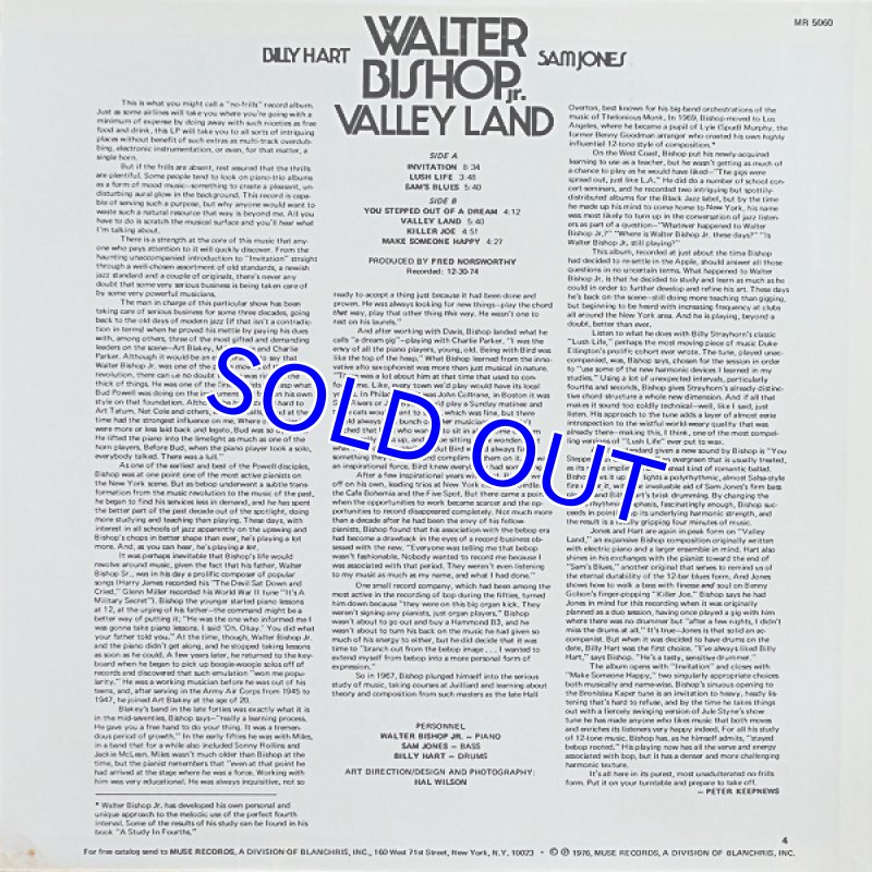 画像2: ウォルター・ビショップJr.（p）/VALLEY LAND (2)