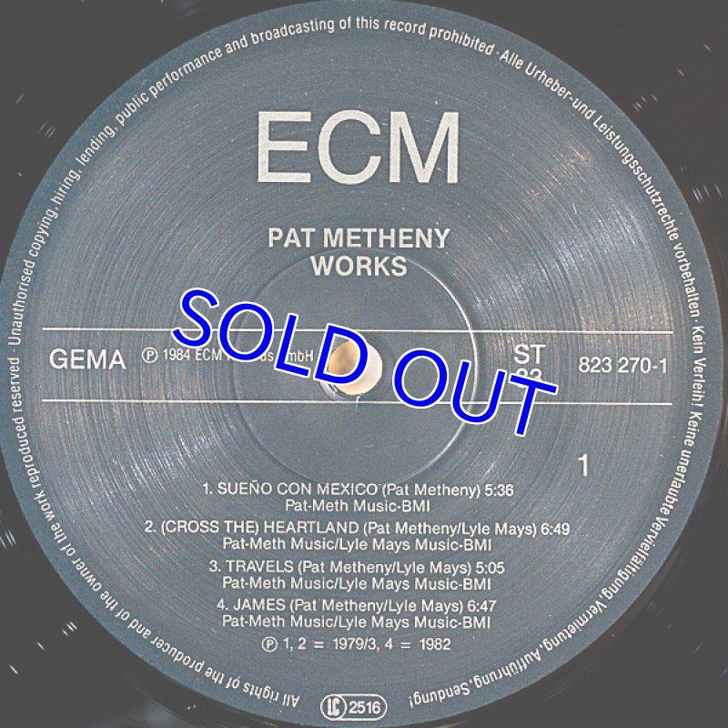 画像3: パット・メセニー（g）/WORK（独盤） (3)