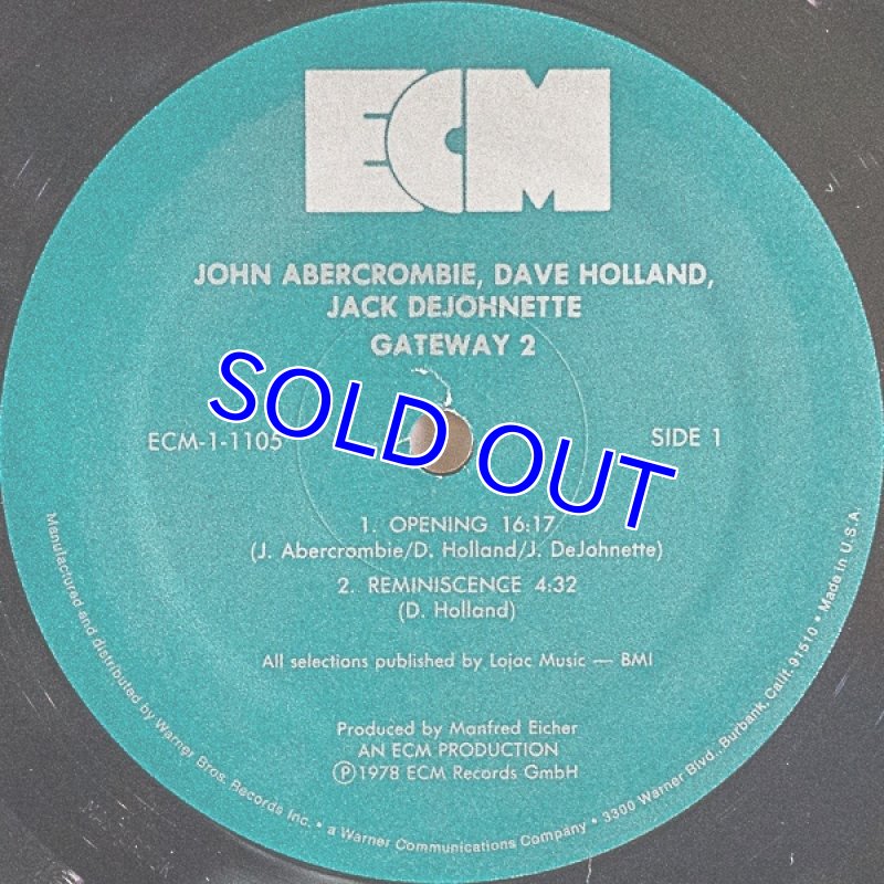 画像3: ジョン・アバークロンビー（g）/GATEWAY2（US盤） (3)