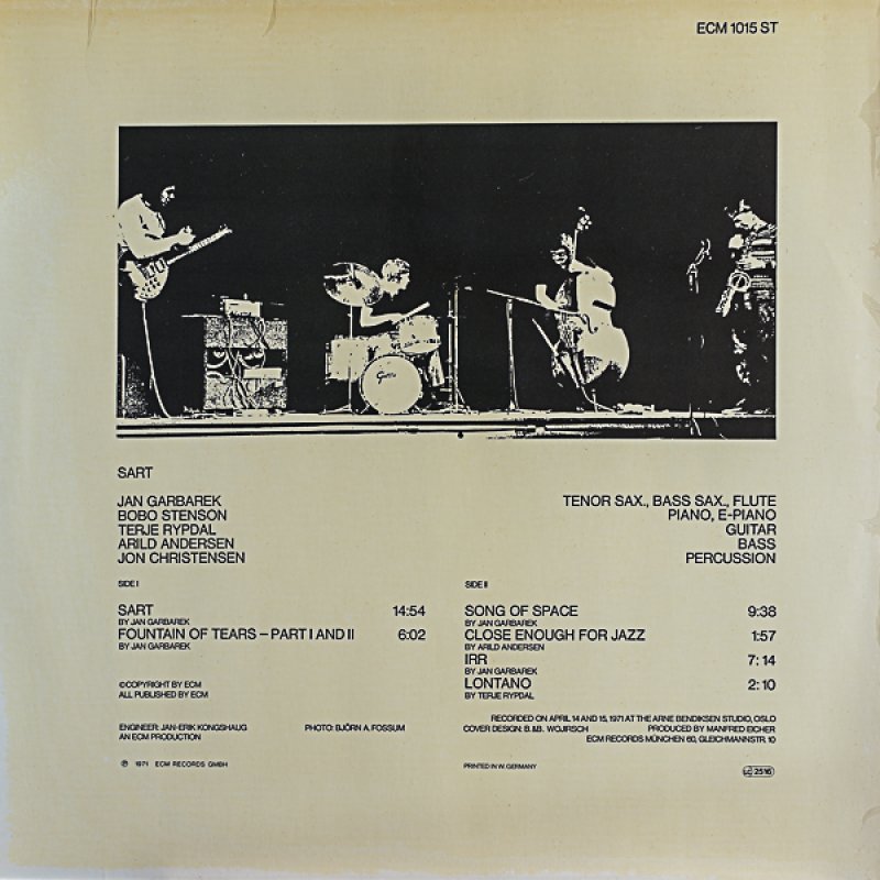 画像2: ヤン・ガルバレク（reed）/SART（独盤） (2)