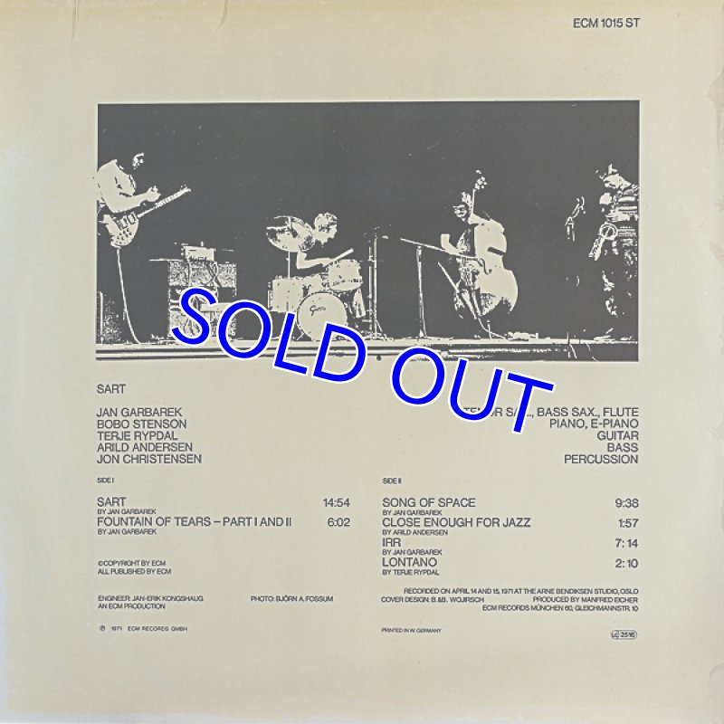 画像2: ヤン・ガルバレク（reed）/SART（独盤） (2)