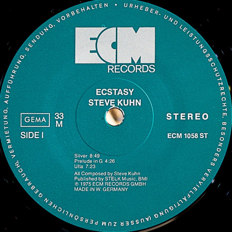 画像3: スティーブ・キューン（p）/ECSTASY（独盤） (3)