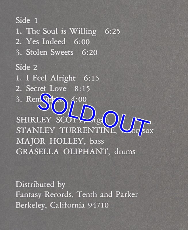 画像3: シャーリー‣スコット・トリオ/THE SOUL IS WILLING (3)