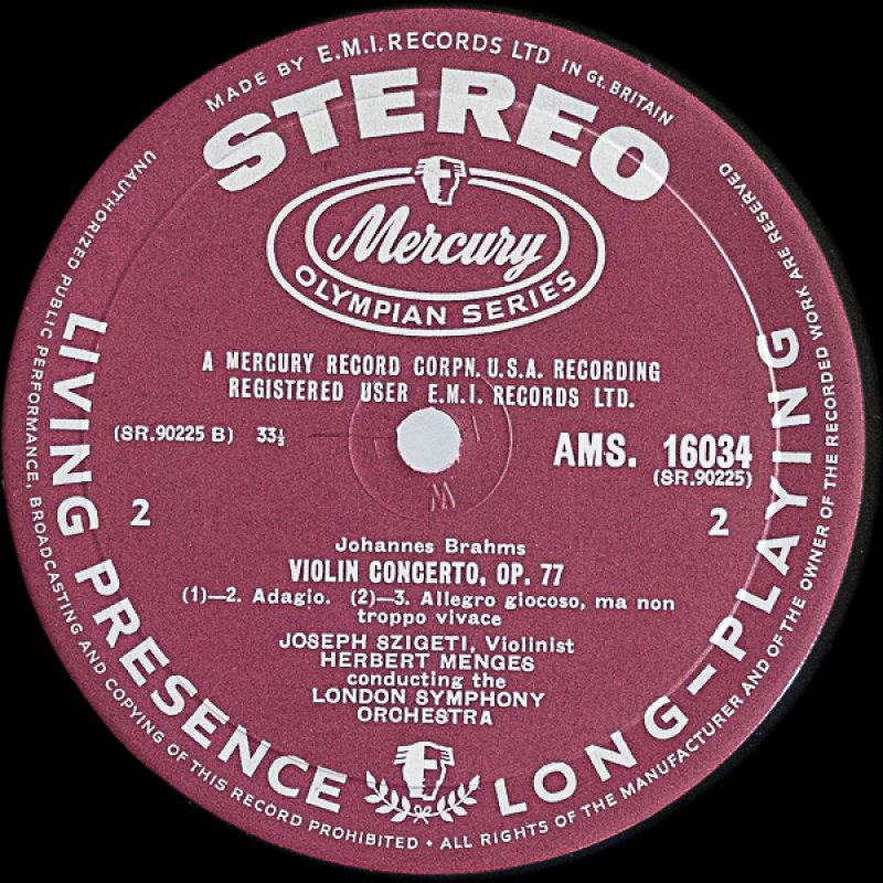 画像4: ヨーゼフ・シゲティ（Vn）/ブラームス：ヴァイオリン協奏曲ニ長調作品77 (4)