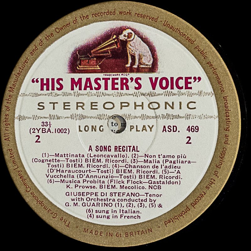 画像4: ジュゼッペ・ディ・ステファーノ/A SONG RECITAL (4)