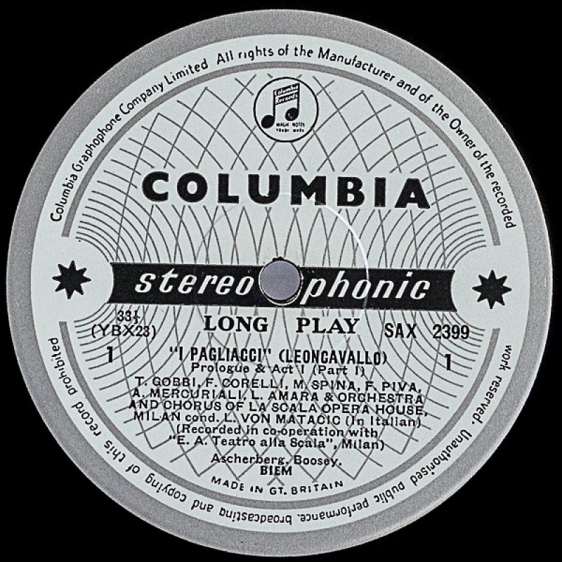 画像3: ロブロ・フォン・マタチッチ指揮/レオン・カヴァッロ：道化師 (3)