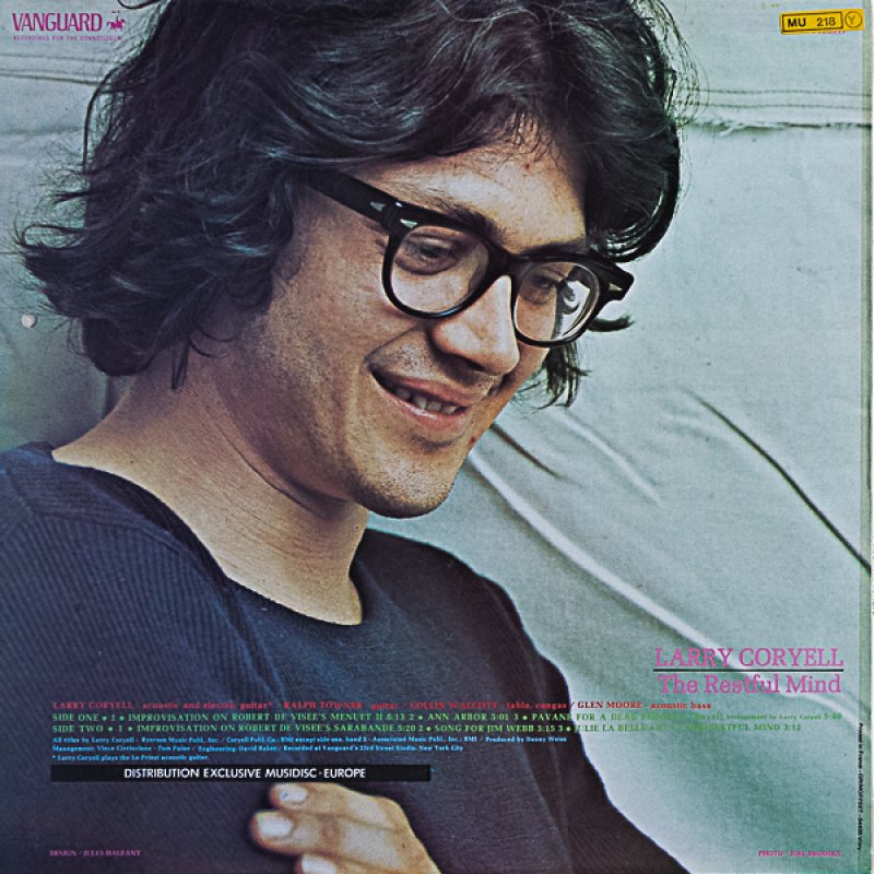 画像2: ラリー・コイエル（g）/THE RESTFUL MIND（仏盤） (2)