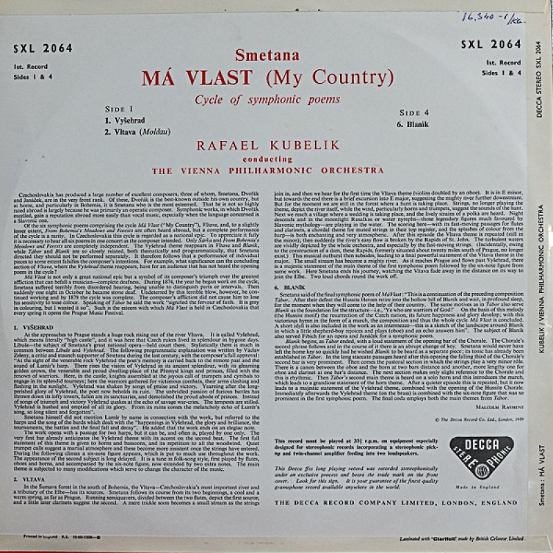 画像2: ラファエル・クーベリック指揮/スメタナ：我が祖国 (2)
