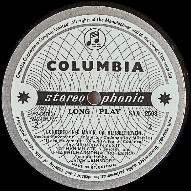 画像4: ナタン・ミルシテイン（Vn）/ベートーヴェン：ヴァイオリン協奏曲ニ長調作品61 (4)