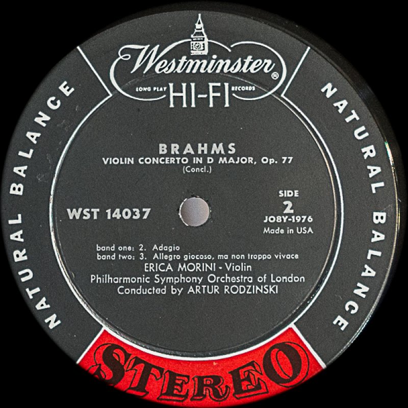 画像4: エリカ・モリーニ（Vn）/ブラームス：ヴァイオリン協奏曲ニ長調作品77 (4)