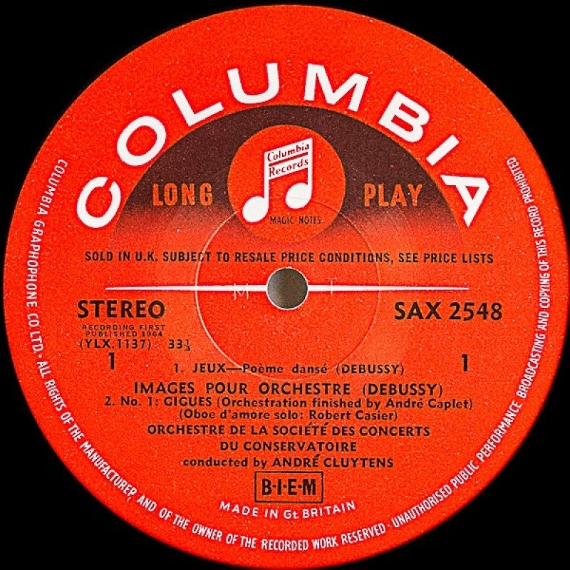 画像3: アンドレ・クリュイタンス指揮/ドビュッシー：舞踏詩「遊戯」 (3)