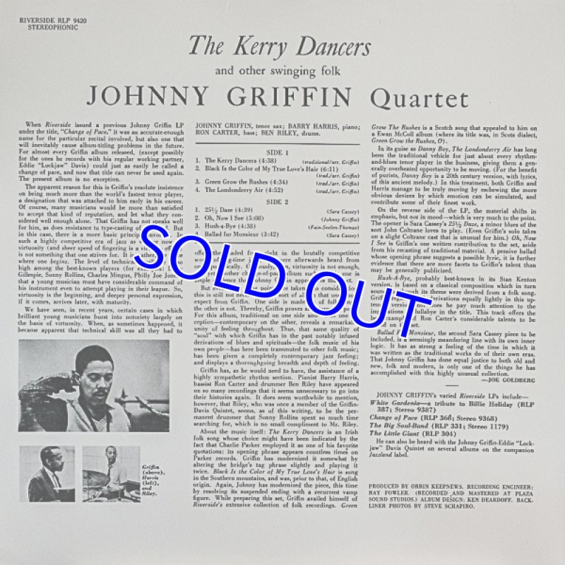 画像2: ジョニー・グリフィン（ts）/THE KERRY DANCERS (2)