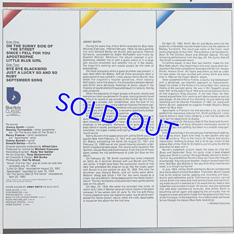 画像2: ジミー・スミス（Org）/ONTHE SUNNY SIDE (2)