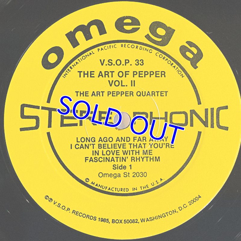 画像6: アート・ペッパー（as）/THE ART OF PEPPER　Vol.1＆II（2枚セット） (6)