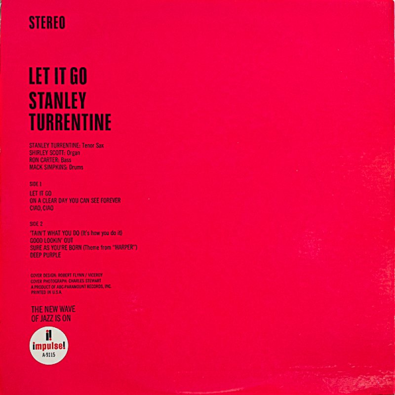 画像2: スタンリー・タレンタイン（ts）/LET IT GO (2)