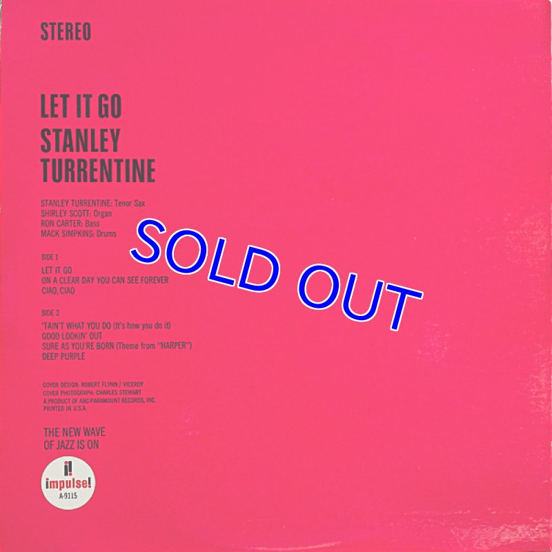 画像2: スタンリー・タレンタイン（ts）/LET IT GO (2)