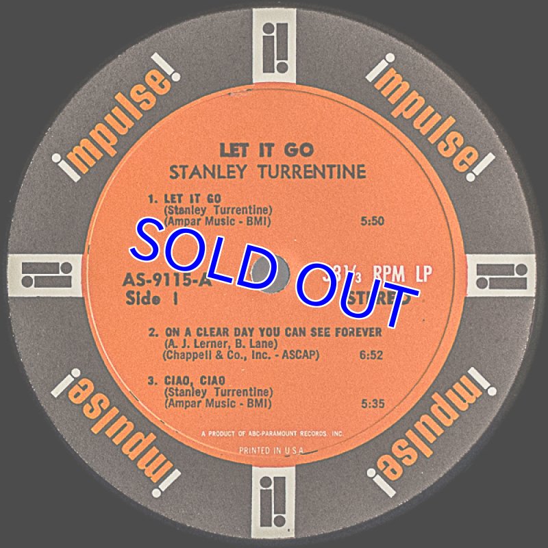 画像3: スタンリー・タレンタイン（ts）/LET IT GO (3)