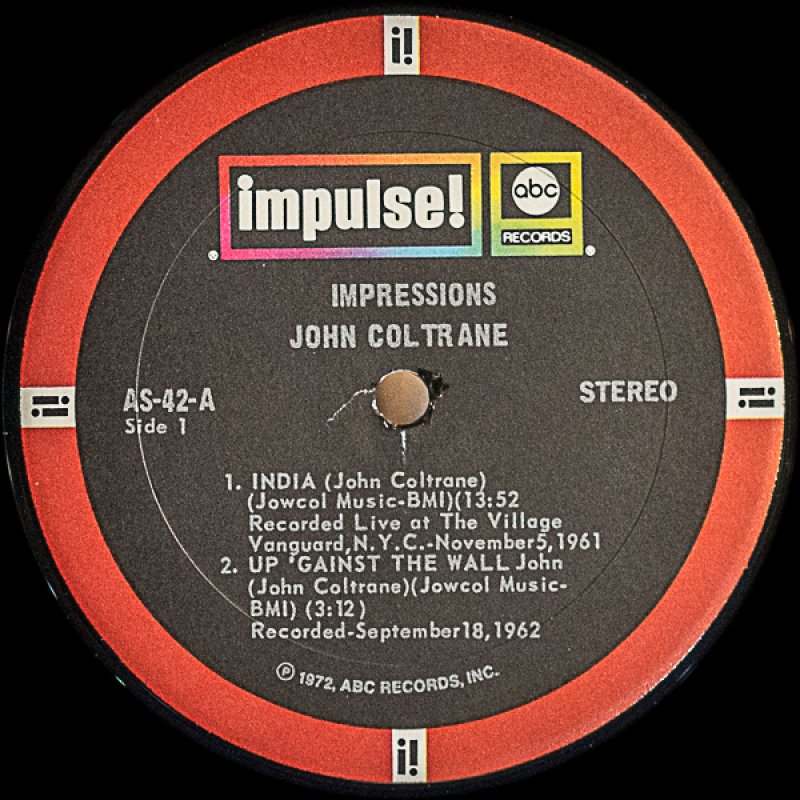 画像3: ジョン・コルトレーン（ts,ss）/IMPRESSIONS（VAN GELDER刻印） (3)