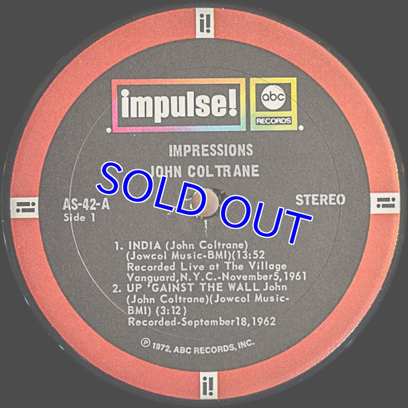 画像3: ジョン・コルトレーン（ts,ss）/IMPRESSIONS（VAN GELDER刻印） (3)
