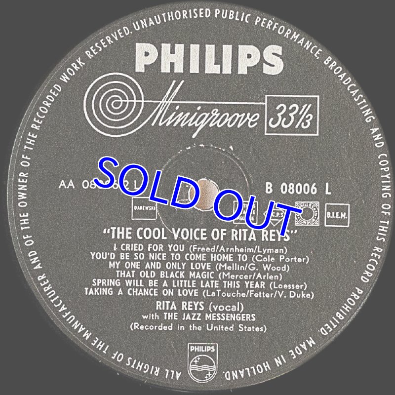画像3: リタ・ライス/THE COOL VOICE OF RITA REYS (3)