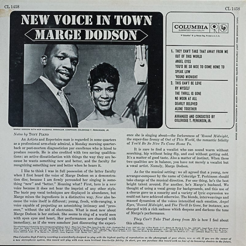 画像2: マージ・ドッドソン/NEW VOICE IN TOWN (2)