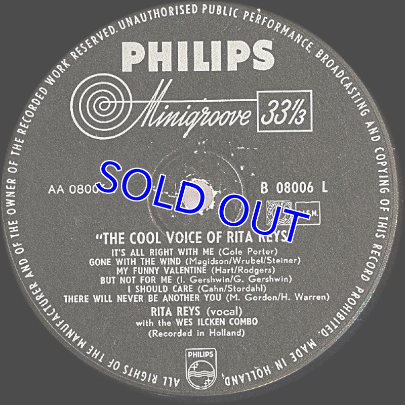 画像4: リタ・ライス/THE COOL VOICE OF RITA REYS (4)