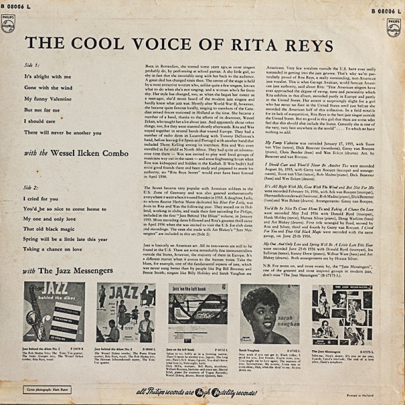 画像2: リタ・ライス/THE COOL VOICE OF RITA REYS (2)