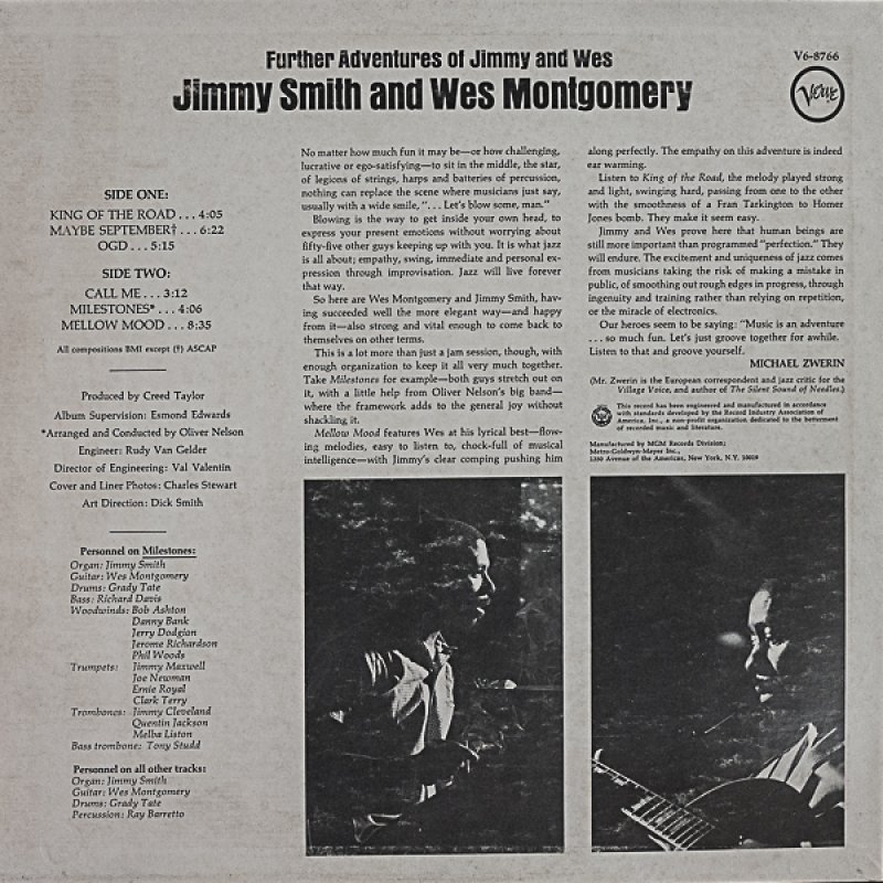 画像2: ジミー・スミス(org)/FURTHER ADVENTURES OF JIMMY AND WES (2)