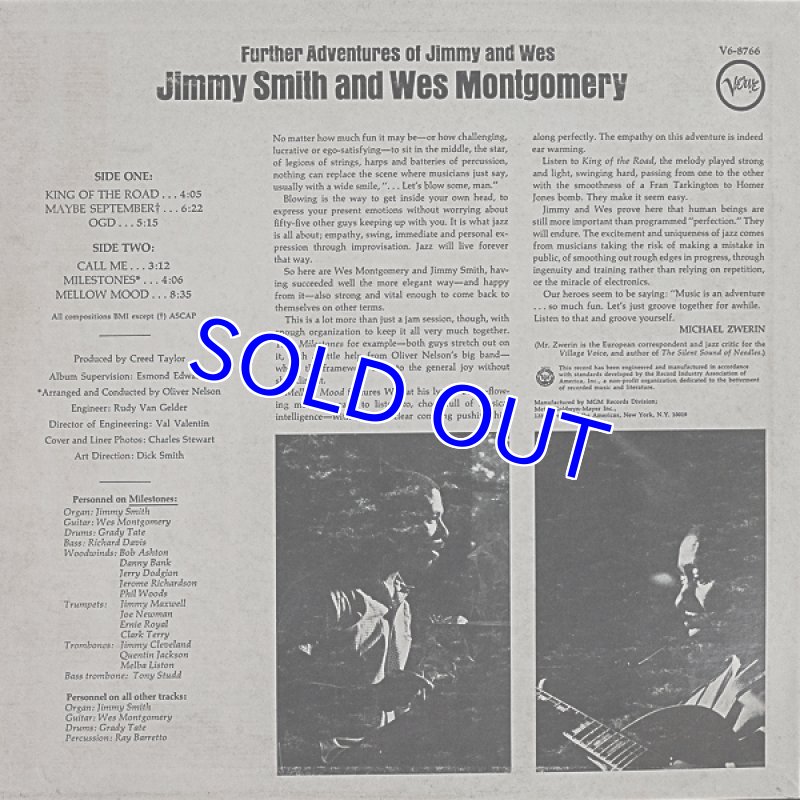 画像2: ジミー・スミス（org）/FURTHER ADVENTURES OF JIMMY AND WES (2)