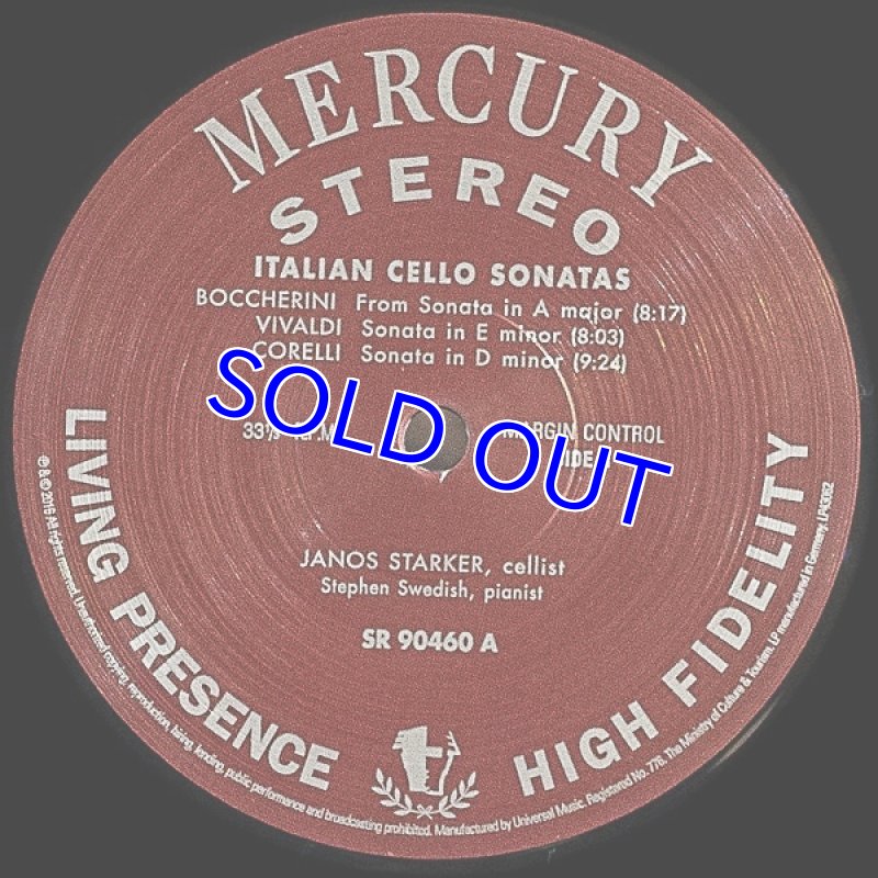 画像4: ヤーノシュ・シュタルケル（Vc）/プレイズ・イタリアン・ソナタ (4)