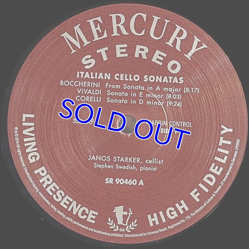 画像3: ヤーノシュ・シュタルケル（Vc）/プレイズ・イタリアン・ソナタ (3)