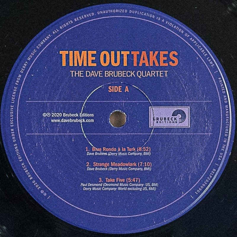 画像3: ザ・デイヴ・ブルーベック・カルテット/TIME OUT TAKES (3)
