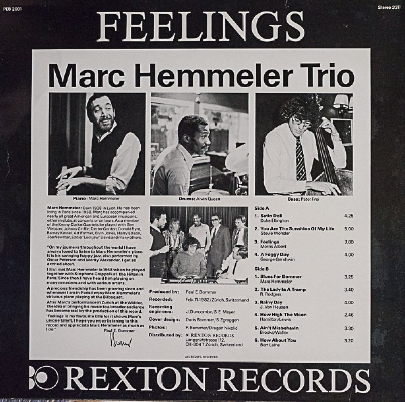 画像2: マーク・エムラー・トリオ/FEELINGS (2)